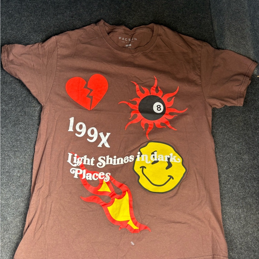 PacSun Brown Graphic T-Shirt
